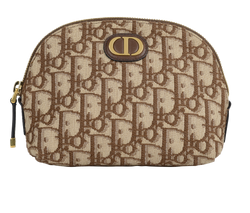 Dior Oblique Cosmetic Pouch, Canvas, Brown, 00XMA0220, 3*